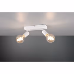 VANNES BARRA 2 SPOTS ORIENTABILI BIANCA L. 30CM Tipologia: Interno Materiale: Metallo Colore Finitura: Bianco opaco Fonte di  ...