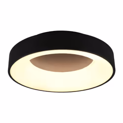 GIRONA Plafoniera GD Trio Girona di GD Trio, plafoniera led in metallo nero opaco con variazione intensita' con interruttore  ...