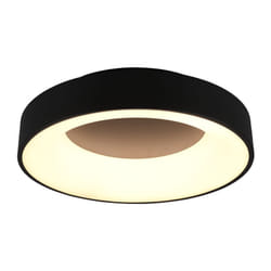 Trio - Plafoniera Led Interno Moderna Dimmer Nero Opaco Interruttore Girona gd