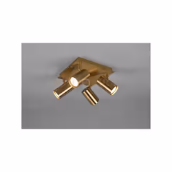 MARLEY PLAF.QUA.4 Faretti e portafarettiS OTTONE ANTICATO 24X24