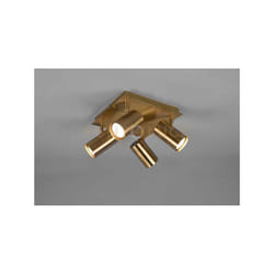 Trio Lighting - Plafoniera marley 4 spots ottone anticato 802430404