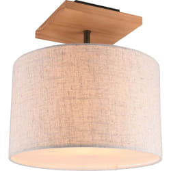Plafoniera elmau legno con paralume sabbia 602100130