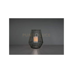 Trio Lighting - Lampada mineros led solare effetto candela con sensore crepuscolare grigia R55256111