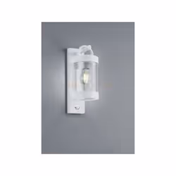 SAMBESI Applique a parete DA ESTERNO LANTERNA CON SENSORE DI MOVIMENTO METALLO BIANCO H. 33CM