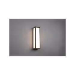 FUERTE Applique a parete LED DA ESTERNO RETTANGOLARE IN FUSIONE ANTRACITE L. 8CM X H. 35CM IP54