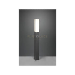 Trio - Lampione Giardino Led Esterno Palo Rettangolare Antracite H100 cm Fuerte gd