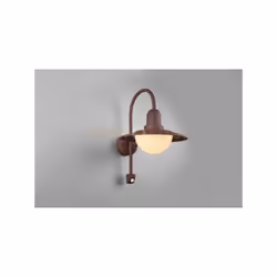 NORMAN Applique a parete DA ESTERNO ALLUMINIO RUGGINE CON SENSORE H. 45CM IP44