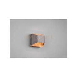 Trio - Applique arino Legno naturale con fascia acciaio anticato 224810167