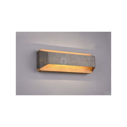 Trio - Applique arino legno naturale con fascia acciaio anticato 224819167
