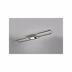 GANADO PLAFONIERA LED RETTANGOLARE NERA RETRO-ILLUMINATA RGB CON TELECOMANDO MULTIFUNZIONE L. 110CM