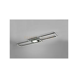 Trio - Plafoniera ganado led rettangolare retro-illuminata con telecomando nera 670710532