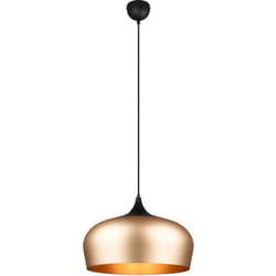 Trio - Lampada a sospensione, alluminio, ottone satinato, D45 cm, Chiron