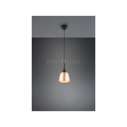Trio - Sospensione chiron diffusore ottone satinato D.20cm metallo nera 310800108