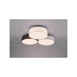 Trio - Plafoniera lugano 3 diffusori L.64,5cm bianco/nero/grigio 621910317