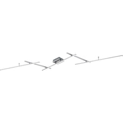 Trio - Plafoniera led rgb, metallo, nichel opaco, l 245 cm, Arvin