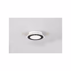 AURA FARETTO DA INCASSO PLASTICA NERA SATINATA TRIPLA ACCENSIONE INDIPENDENTE D. 14,8CM