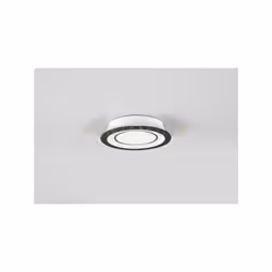 CORE FARETTO DA INCASSO PLASTICA NERA SATINATA TRIPLA ACCENSIONE INDIPENDENTE D. 14,8CM
