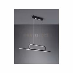 AICK SOSPENSIONE LED NERA CON CON FUNZIONE REGOLAZIONE INTENSITA' CON INTERRUTTORE PARETE L. 110CM