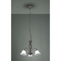 Trio - lighting sospensione rustica lampadine escluse 3 luci ip20 ruggine 101000324