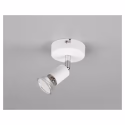Finitura Colore Bianco opacoMateriale Metallo Altezza 11cmDiametro 8cm Montaggio a soffitto Lampade non incluse nella confezi ...