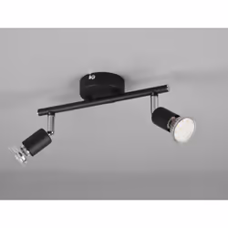 Finitura Colore Nero opacoMateriale Metallo Larghezza 25cmAltezza 13cmProfondità 8cm Montaggio a soffitto Lampade non incluse ...