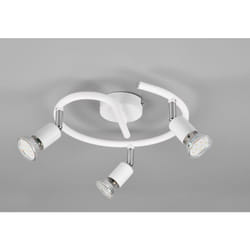 Trio Lighting - fareto paris girandola lampadine escluse 3 luci attacco gu10 bianco opaco r80913931