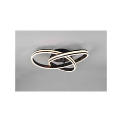 Trio - Plafoniera Nuria con regolazione luce calda naturale e dimmerazine d. 59CM nera 626210132