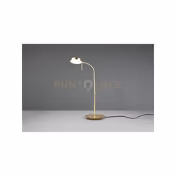 MONZA LAMPADA DA STUDIO LED CON 2 SNODI FLESSIBILI OTTONE SATINATO CON REGOLAZIONE INTENSITA' E TEMPERATURA DI COLORE H.73CM