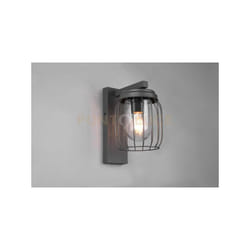 Trio - Applique esterno tuela con gabbia diffusore bianco ip44 H.28cm antracite 210860142