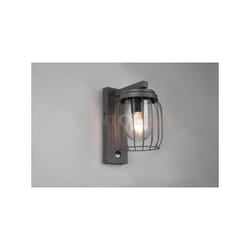 Trio - Applique esterno tuela con gabbia diffusore bianco ip44 H.28cm con sensore movimento antracite 210869142