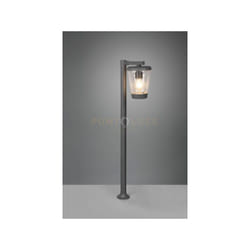 Trio - Palo cavado con diffusore trasparente ip44 H.100cm antracite 411060142
