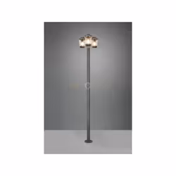 CAVADO PALO ALTO DA ESTERNO ANTRACITE CON 3 DIFFUSORI TRASPARENTI IP44 H. 240CM