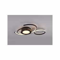JIVE PLAFONIERA LED NERA CON TELECOMANDO MULTIFUNZIONE L.50CM