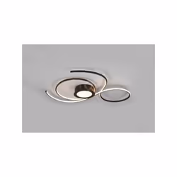 JIVE PLAFONIERA LED NERA CON TELECOMANDO MULTIFUNZIONE L.80CM