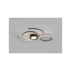 Trio - Plafoniera jive led con telecomando L.80cm nera 623419232