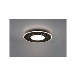 Trio - Plafoniera verus led microfori tonda e telecomando D.50cm nera 626910332
