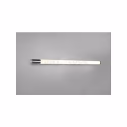 PIERA H2O Applique a parete LED BORDO CROMO CON PRESA CORRENTE ED INTERRUTTORE IP44 L. 119CM