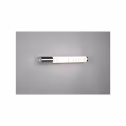 PIERA H2O Applique a parete LED BORDO CROMO CON PRESA CORRENTE ED INTERRUTTORE IP44 L. 41,5CM