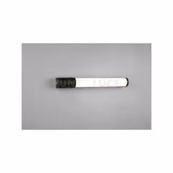 PIERA H2O Applique a parete LED BORDO NERO CON PRESA CORRENTE ED INTERRUTTORE IP44 L. 41,5CM
