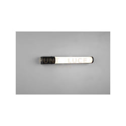 Applique PIERA LED con presa corrente ip44 L.41,5cm bordo nero 284074232