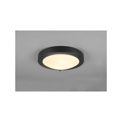 Plafoniera condus ip44 D.31,5cm bordo metallo nero 6801011-32