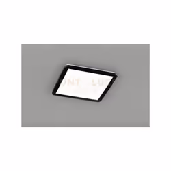 CAMILLA H2O PLAFONIERA LED QUADRATA BORDO NERO DIMMERABILE CON INTERRUTTORE IP44 D. 40CM