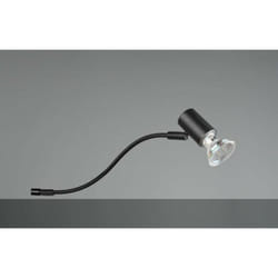 Trio - Applique giada Spot orientabile da avvitare su specchio ip44 H.11,5cm nero 283400132