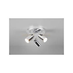 Trio - Spot Plafoniera angelo 3 spots orientabili ip44 L.20cm cromo 880430306