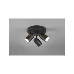 Trio - Spot Plafoniera angelo 3 spots orientabili ip44 L.20cm nero 880430332