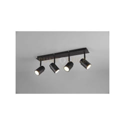 Trio - Spot angelo barra 4 spots orientabili ip44 L.50cm nero 880400432