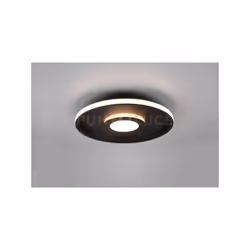 ASCARI H2O PLAFONIERA LED NERO CON DIMMERAZIONE CON INTERRUTTORE IP44 D.40,3CM