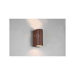 Trio - Applique esterno roya fusione alluminio ip44 H.15cm stondata ruggine 204260224
