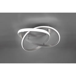 Reality Leuchten - course plafoniera led cerchio infinito acciaio satinato d. 45CM