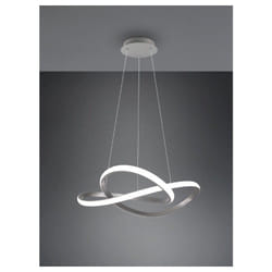 Reality Leuchten - course sospensione led cerchio infinito acciaio satinato d. 60CM